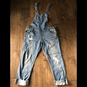 Pilcro and the Letterpress Denim Overalls. Size 30